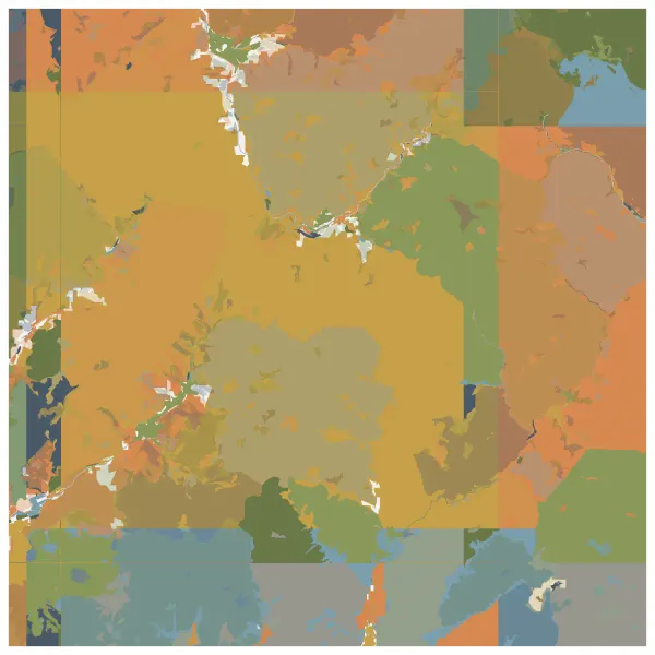 The mapalette “The Black Forest, cleared”