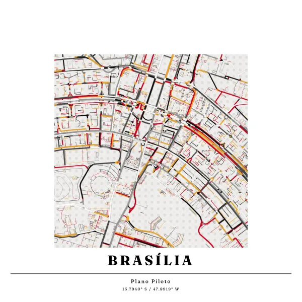 The mapalette “Constructivist Brasília”