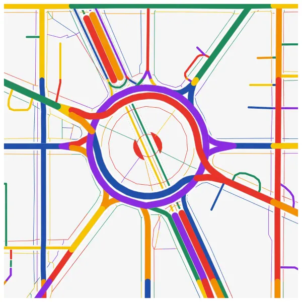 The mapalette “Delaunay’s circle”