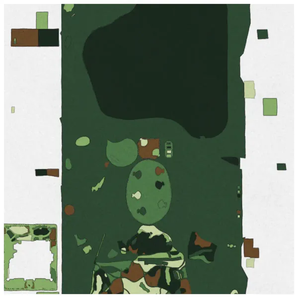 The mapalette “Central Park, two fields”