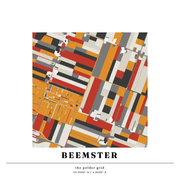 The mapalette “Beemster, drawn first”