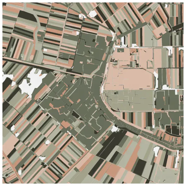 The mapalette “Mijdrecht, drained”