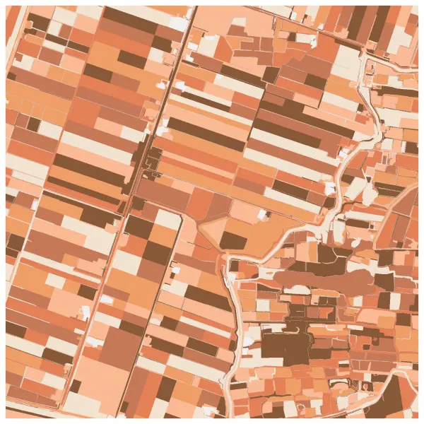 The mapalette “Schermer, the drained lake”