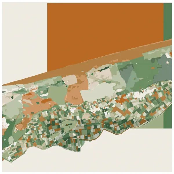 The mapalette “The Wadden, at low water”