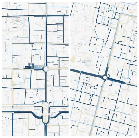 Preview of Xi’an, walled grid
