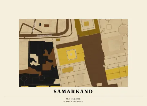 Preview of Samarkand, antique globe