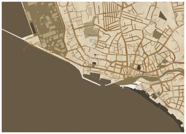The mapalette “Bridgetown, atlas plate”