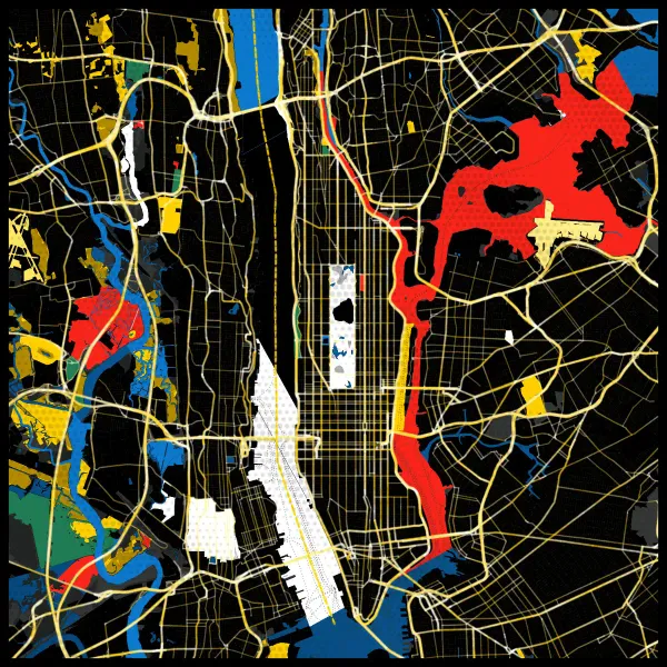The mapalette “Basquiat’s island”