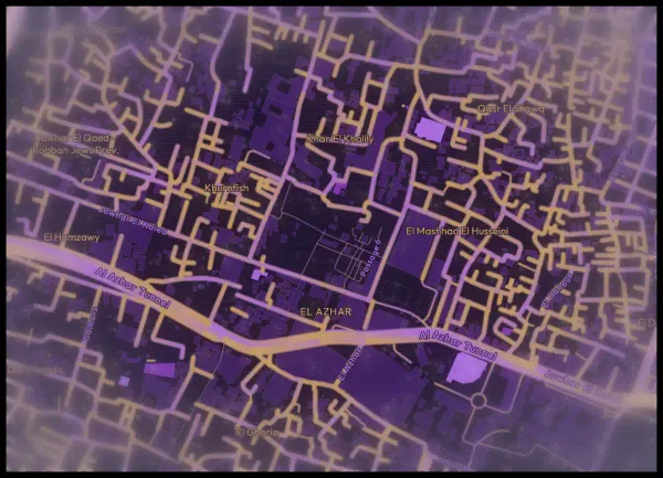 The mapalette “Wakandan Cairo”