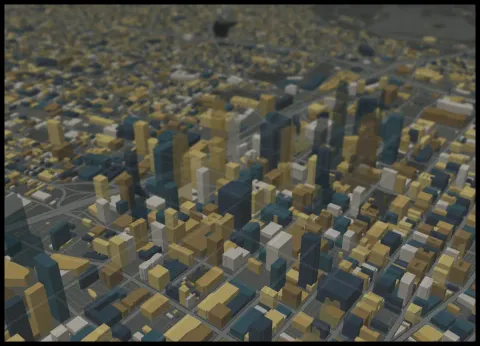 Preview of Downtown, blocks gilded
