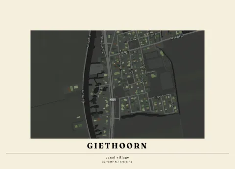 Preview of Giethoorn, houses inked