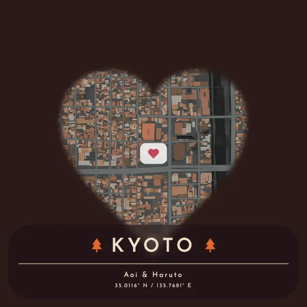 The mapalette “Kyoto, under one roof”