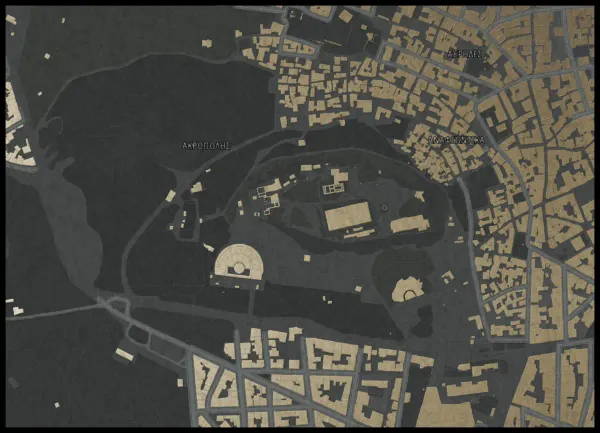 The mapalette “The old city, blocks only”