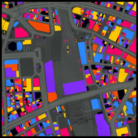 Preview of Shinjuku, blocks lit