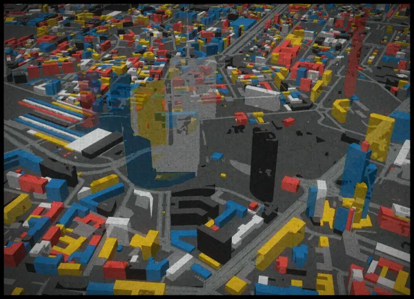 The mapalette “Porta Nuova, blocks screened”