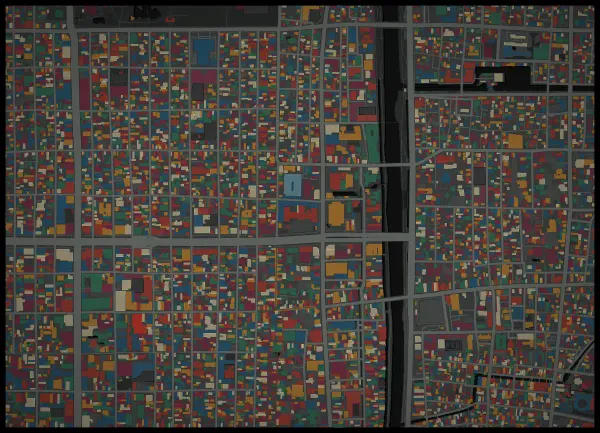 The mapalette “Spirited Away, roofs only”