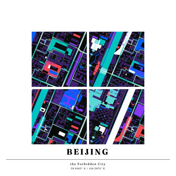 The mapalette “Forbidden City, IBM Carbon”