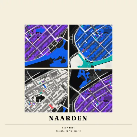 Preview of Naarden in charcoal