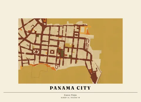 Preview of Casco Viejo, charted