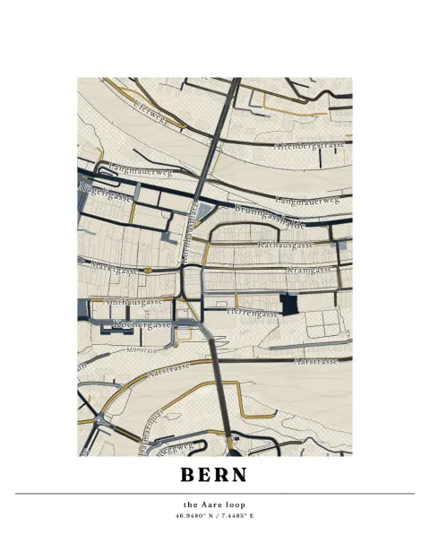 Preview of Bern, cross-hatched