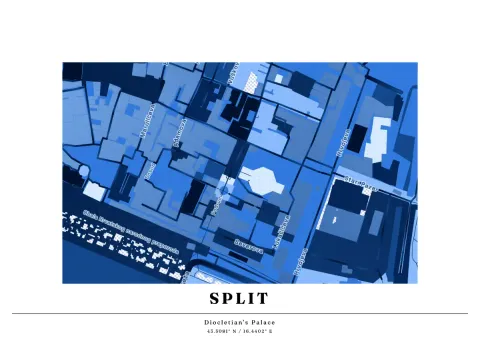 Preview of Split, duotone blue