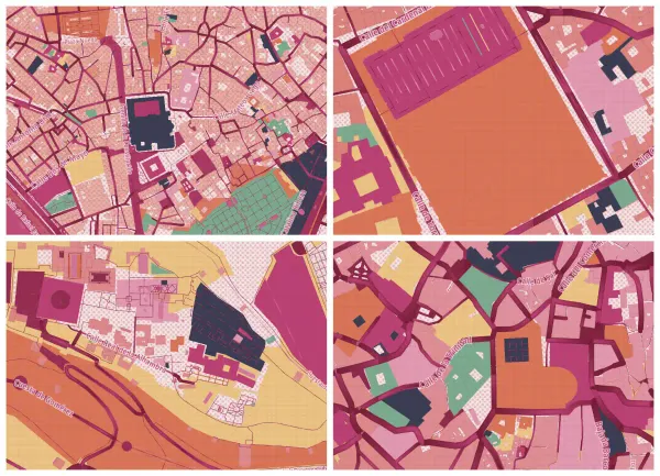 The mapalette “Seville, two inks”