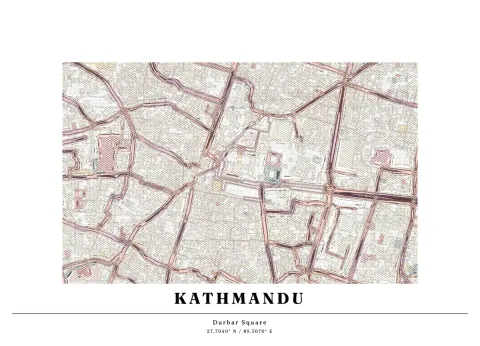 Preview of Durbar Square, engraved