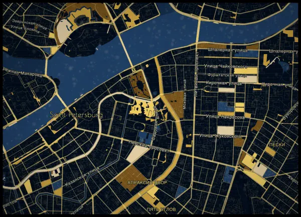The mapalette “The Great Gatsby”