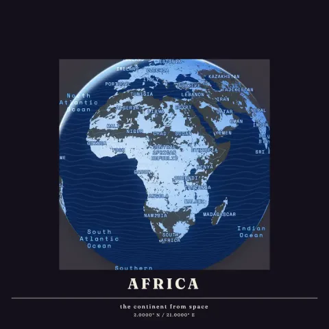 Preview of Africa, blueprinted