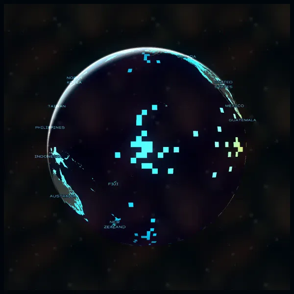 The mapalette “Tron’s ocean”