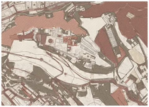 Preview of The Alhambra, cross-hatched