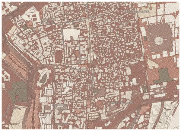 The mapalette “Jerusalem, hatched”