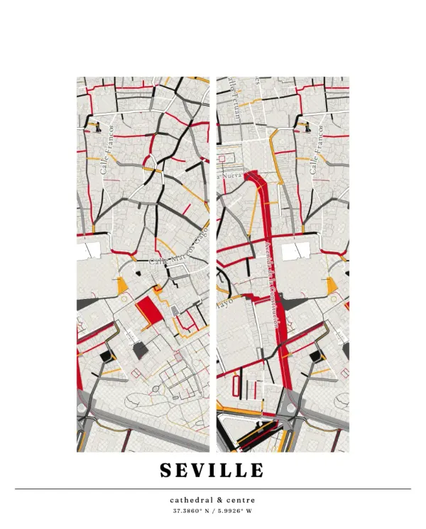 The mapalette “Seville in ink wash”