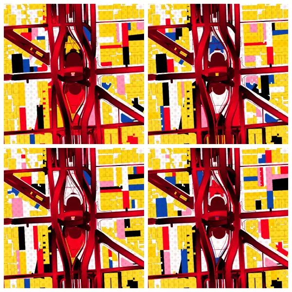 The mapalette “Lichtenstein’s Obelisco”