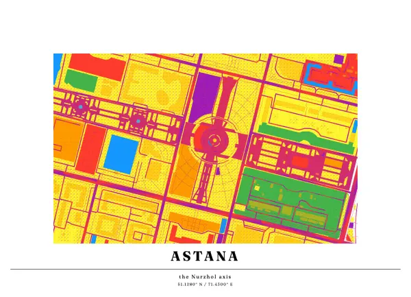 The mapalette “Material Astana”