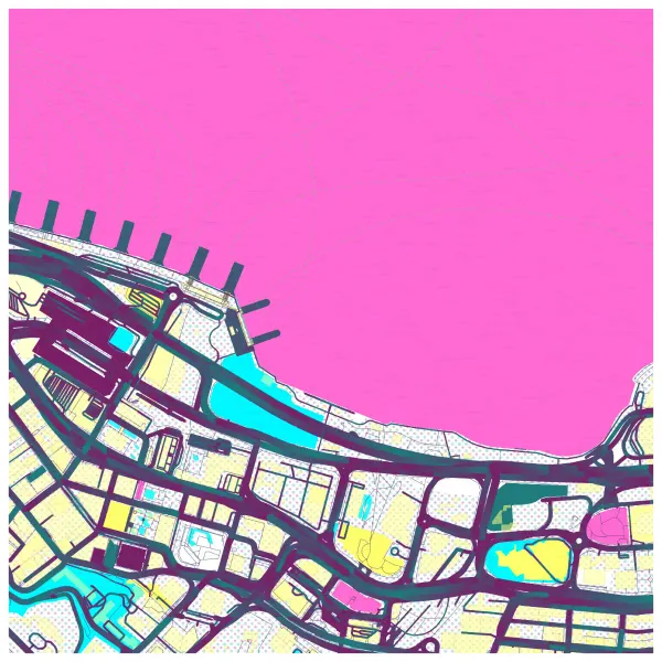 The mapalette “Miami Hong Kong”