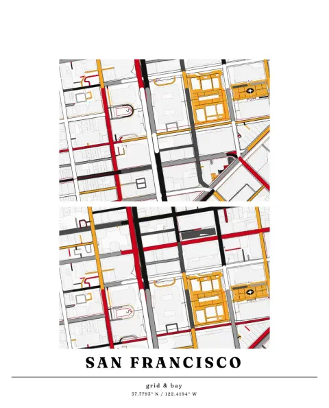 Preview of San Francisco, minimal ink