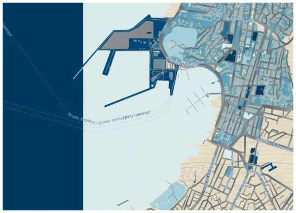 The mapalette “Mindelo sea chart”