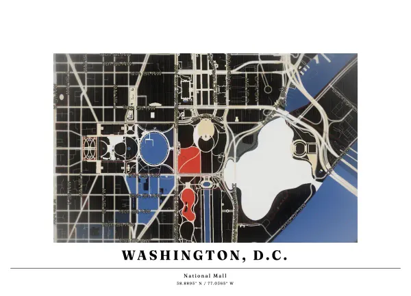 The mapalette “2001, on the Mall”