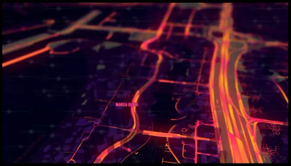 The mapalette “Outrun Dubai”