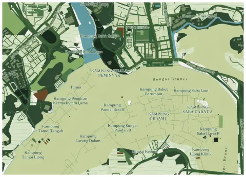 Preview of Kampong Ayer in emerald
