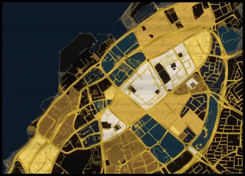 Preview of Kuwait City, gilded