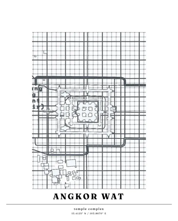 The mapalette “Angkor Wat, plan”