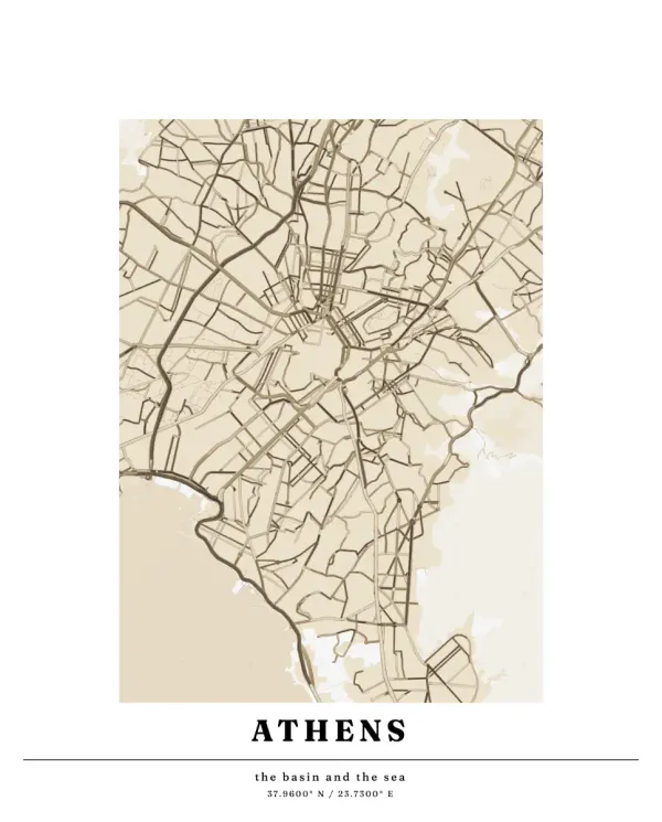 The mapalette “Athens on sand”
