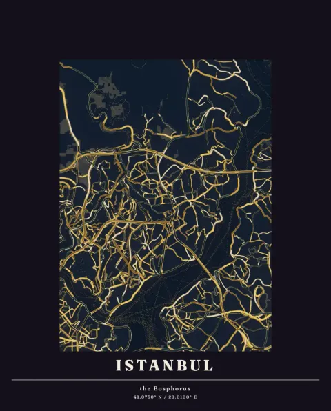 Preview of The Bosphorus, gilded