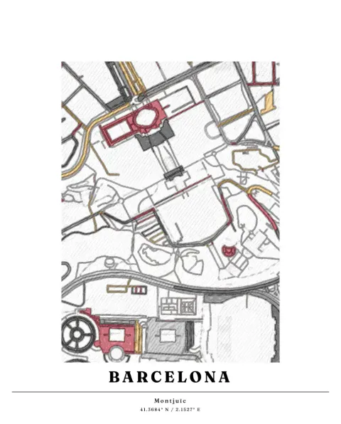 Preview of Montjuïc, plan