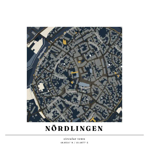 The mapalette “Nördlingen”
