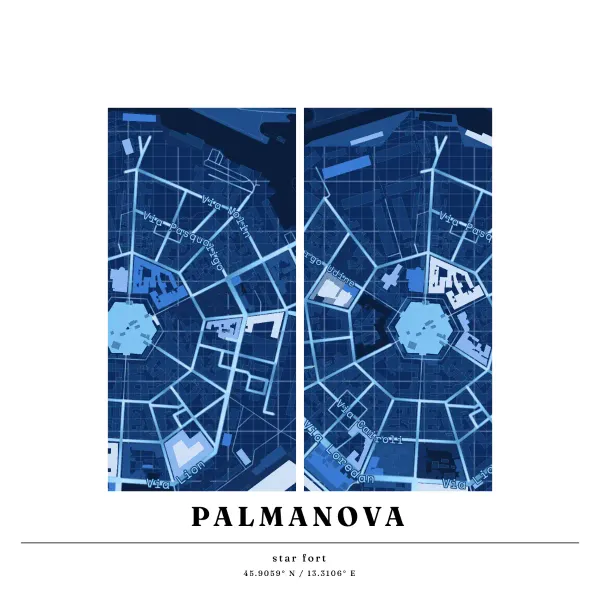 The mapalette “Palmanova”