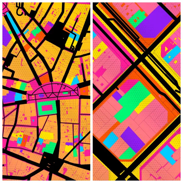 The mapalette “Pop-art Madrid”