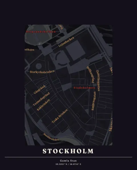 Preview of Gamla Stan, lettered